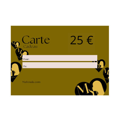Carte Cadeau 25€ - Mabouda